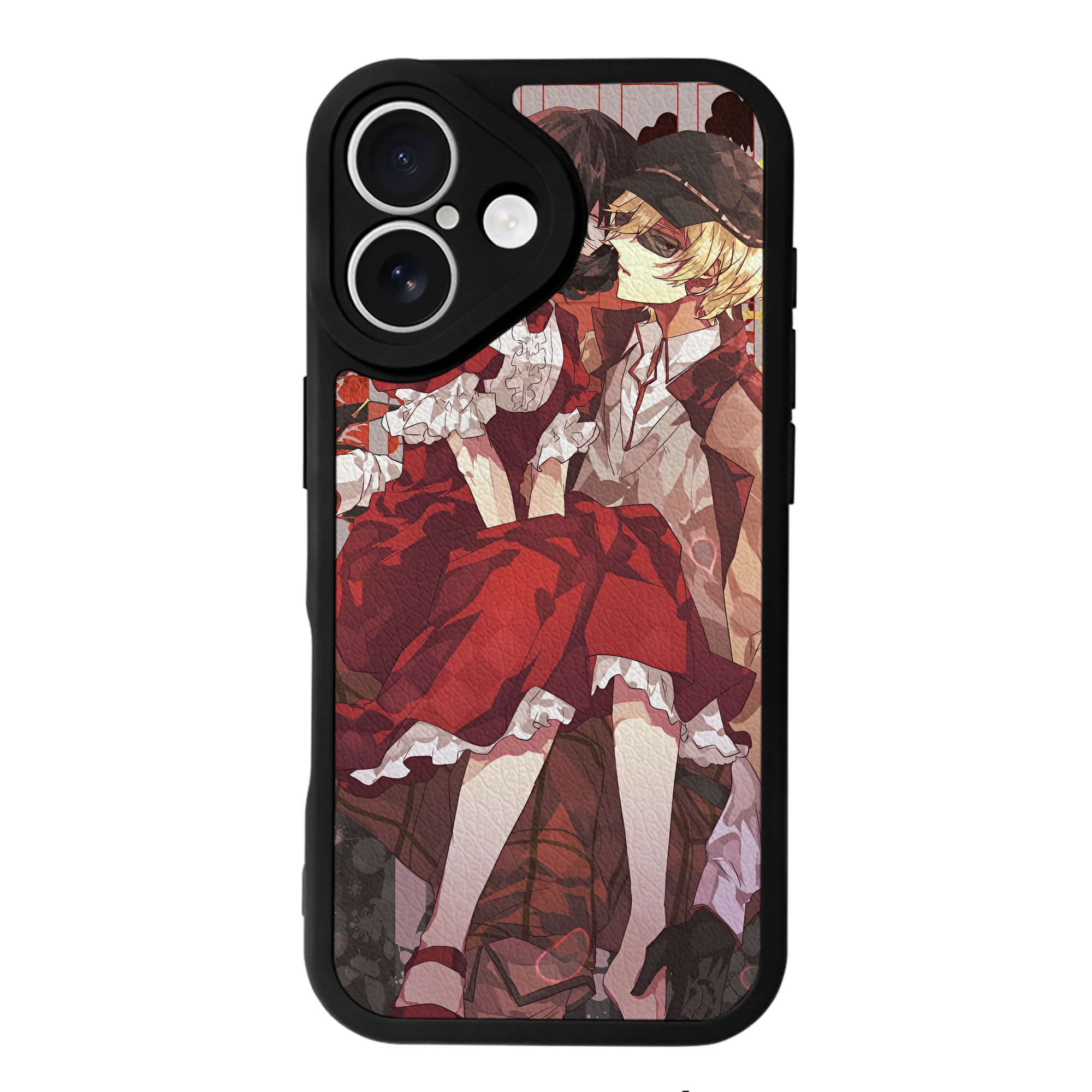 （画像用） 文豪ストレイドッグス Bungo Stray Dogs 【iPhone 16シリーズ対応】シリコンスマホケース（レザー調） 材質：シリコン